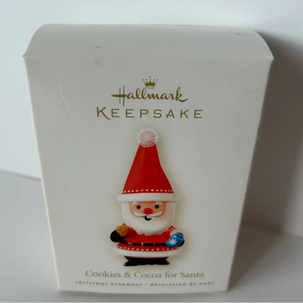 2008 HALLMARK KEEPSAKE CHRISTMAS ORNAMENT COOKIES & COCOA FOR SANTA New